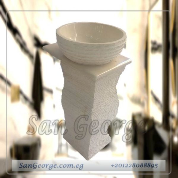 Marble Basin Beige Hand Made من San George Design