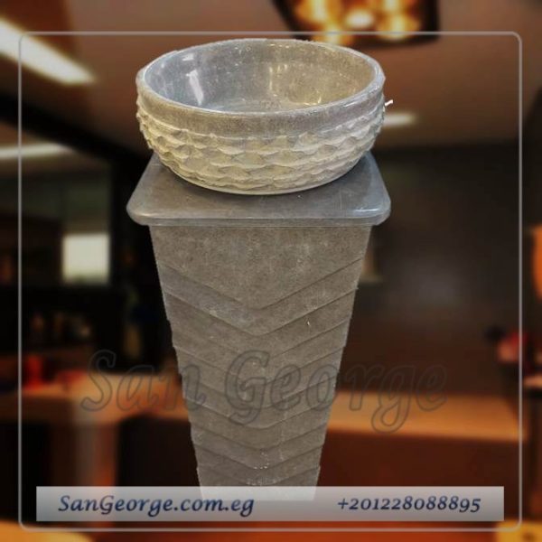 Marble Basin Gray Hand Made من San George Design