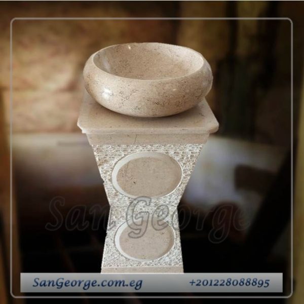 Marble Basin Beige Hand Made من Black Friday deal San George Design