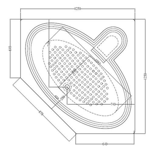 Milano ميلانو 125×125 سم من بانيو الطيب