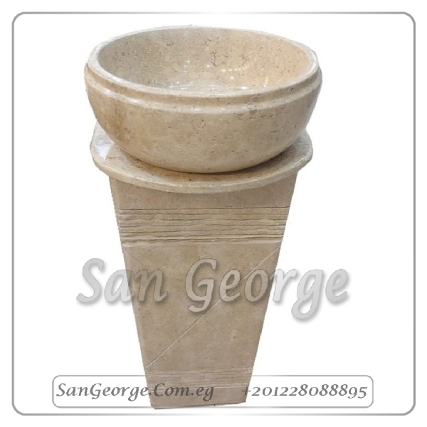 Marble Basin Beige Hand Made من San George Design