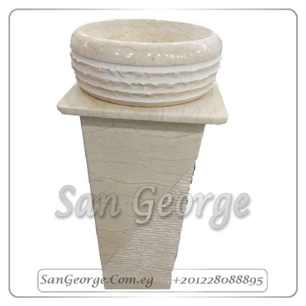 Marble Basin Beige Hand Made من San George Design