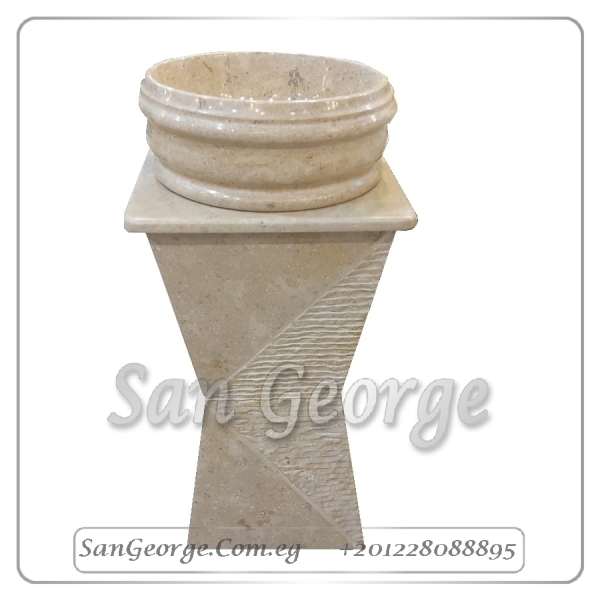Marble Basin Beige Hand Made من San George Design