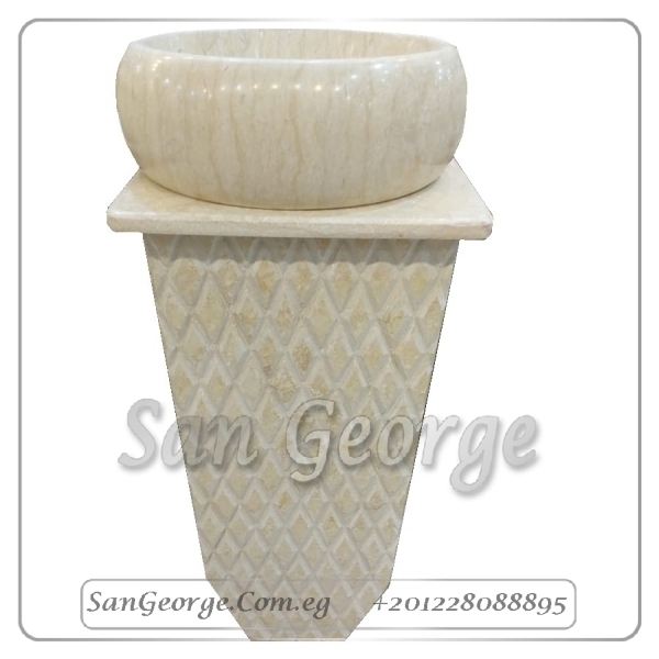 Marble Basin Beige Hand Made من San George Design