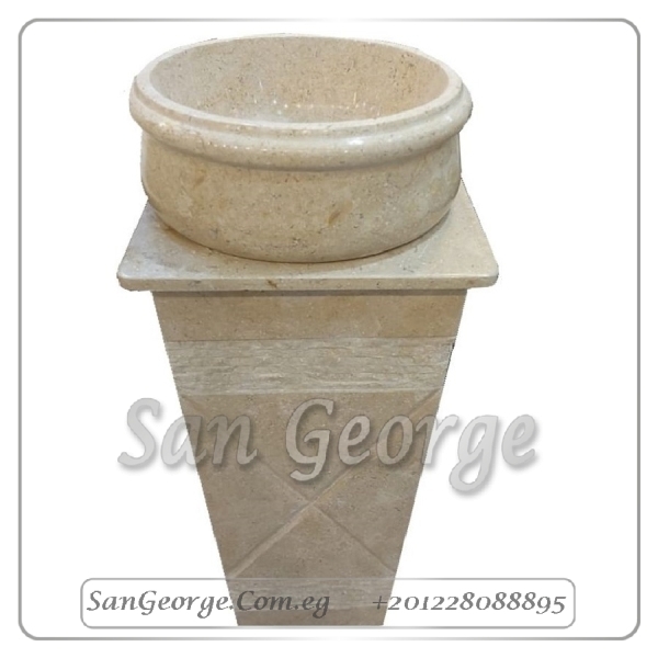 Marble Basin Beige Hand Made من San George Design