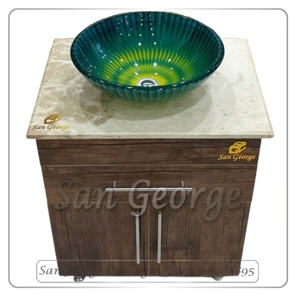 WOOD AND MARBLE UNIT SGC-U9004-A-4 BY SAN GEORGE DESIGN