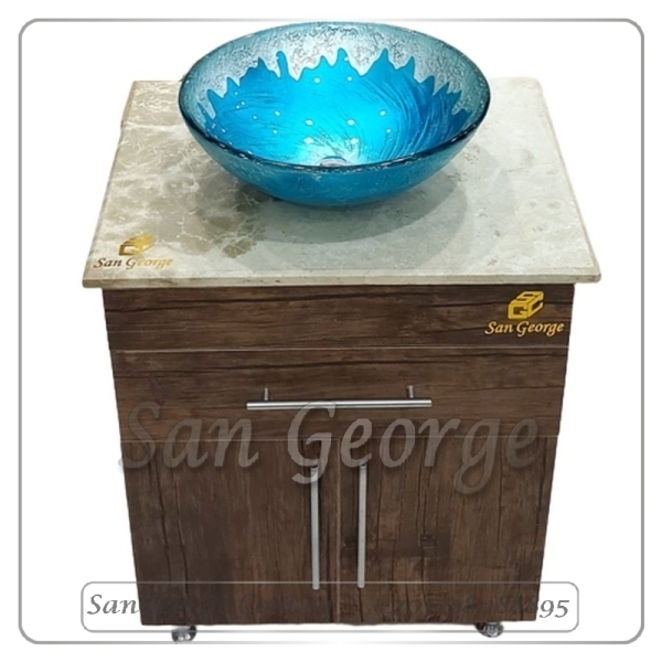 WOOD AND MARBLE UNIT SGC-U9004-A-6 BY SAN GEORGE DESIGN