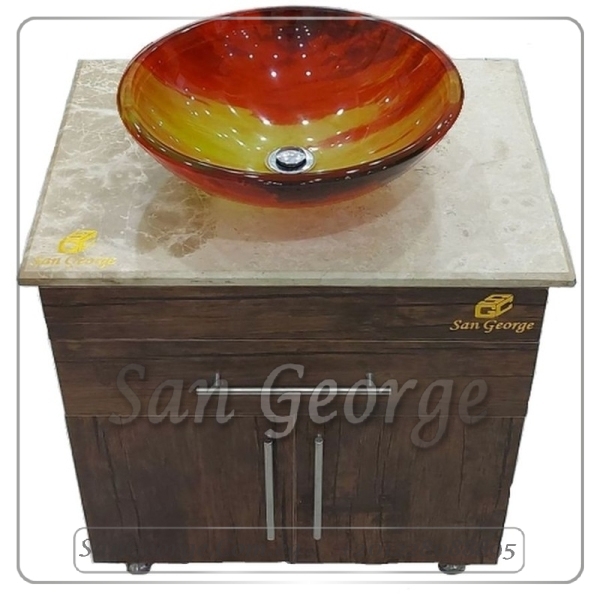 WOOD AND MARBLE UNIT SGC-U9004-A-9 BY SAN GEORGE DESIGN