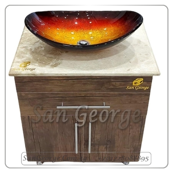 Wood And Marble Basin Unit Sgc-U9004-C-2 By San George Design