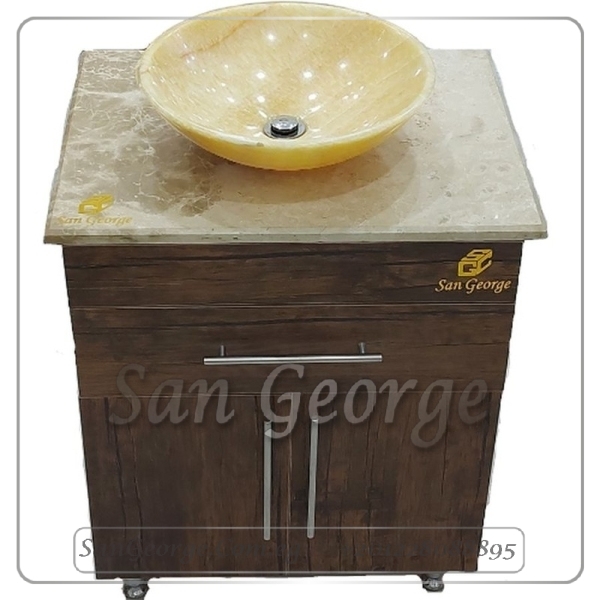 WOOD AND MARBLE UNIT SGC-U9004-D-1 BY SAN GEORGE DESIGN