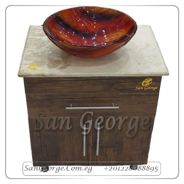 WOOD AND MARBLE UNIT SGC-U9004-A-15 BY SAN GEORGE DESIGN