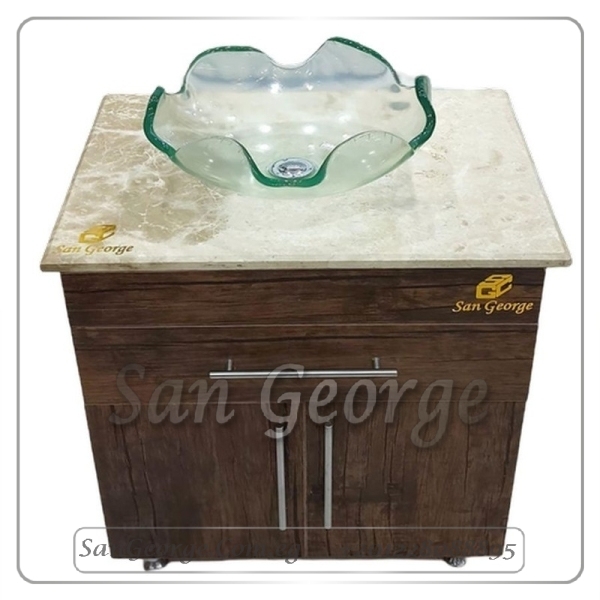 WOOD AND MARBLE UNIT SGC-U9004-A-2 BY SAN GEORGE DESIGN