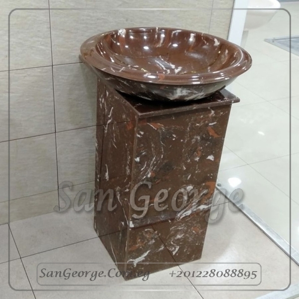 Marlo حوض ارضي Solid Surface مربع Mr-Sh-56 من San George Design