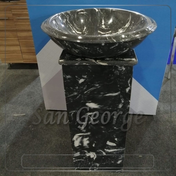 حوض عل الارض Solid Surface مربع Mr-Sh-60 من San George Design