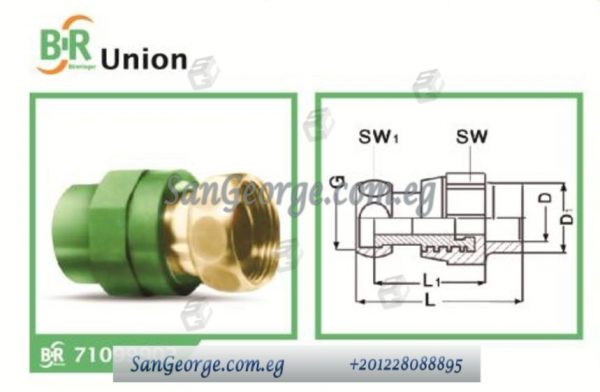 بي ار لاكور تجميع سن أنثى تغذيه أخضر لحام قطر 50 مم ( 2 " بوصه )