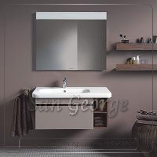 Wood vanity cabinet bathroom sink
