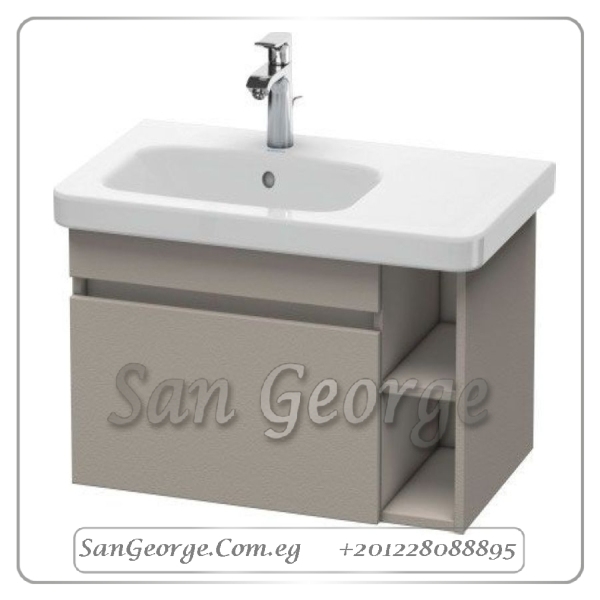 Wood vanity cabinet bathroom sink