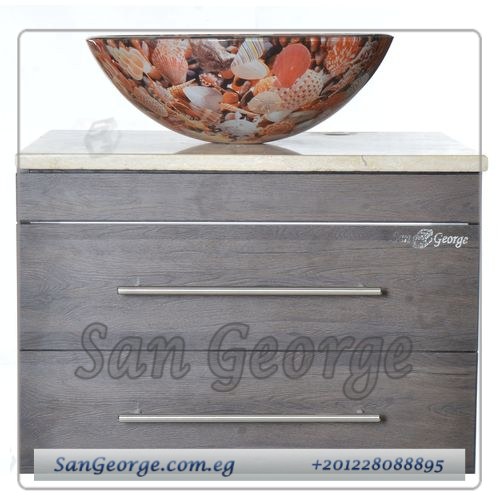 Wooden Vanity Vessel Sink Br-Mar-Bg-001