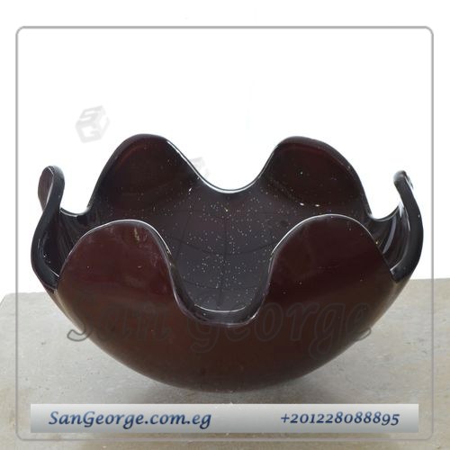 وحده حمام خشب معلق حوض زجاج 60 سم Br-Mar-Bg-069
