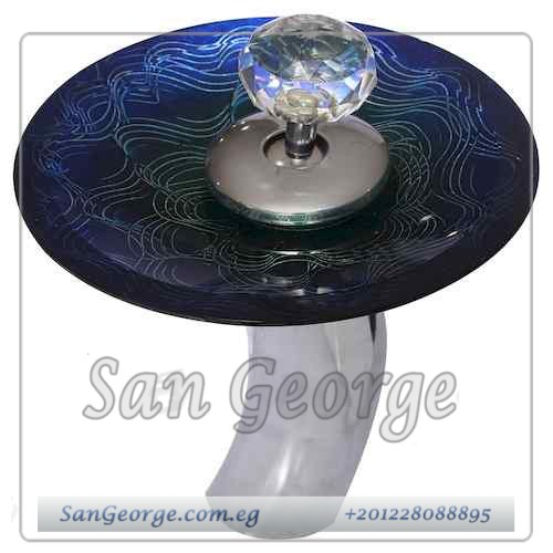 خلاط حوض شلال مقبض كريستال من San George Design xg-214