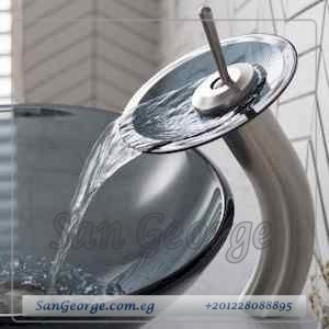 خلاط شلال زجاج بلو شفاف Xwf-172 من سان جورج ديزاين San George Design