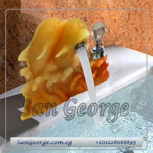 خلاط حوض حمام تمثال مودرن موديل Statue-mix-14-orange
