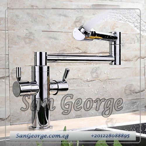 خلاط مطبخ مستورد Chrome Finish Kitchen Faucet Mix-52