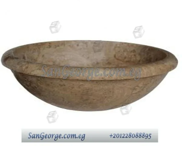 حوض رخام حمام مودرن رخام طبيعي مصري MRB-_BA-34