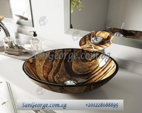 Bathroom Glass Sink C-6340 by San George Design