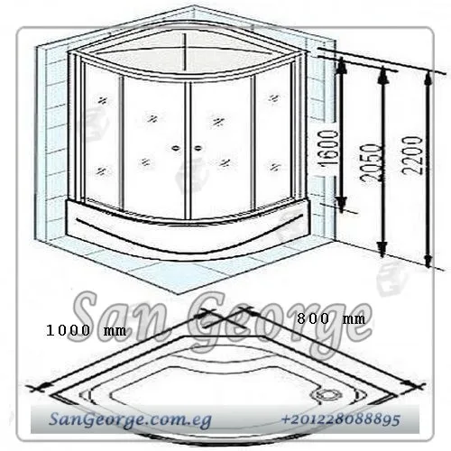Cabinette كابينه 90×90 802 Sk من San George Design