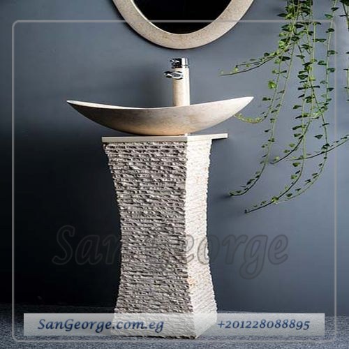 Marble Basin Beige Hand Made من San George Design