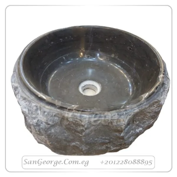 حوض حمام رخام طبيعي بالعمود sg-mu-5001 من San George Design