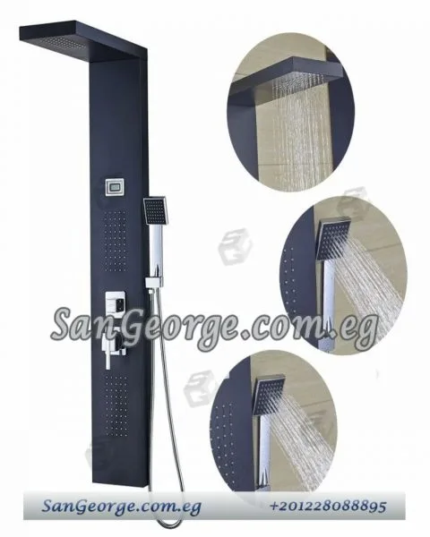 sh21 وحده شاور مساج مستورد شامله سماعه دش متحركه , خلاط مياه , جيتات جاكوزي , شلال مياه , San George Design
