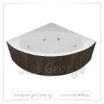 Superior سوبيريور 130×130 بانيو بالجانب قطعة واحدة من سانيبيور - كناري اوك, بانيو بالجانب