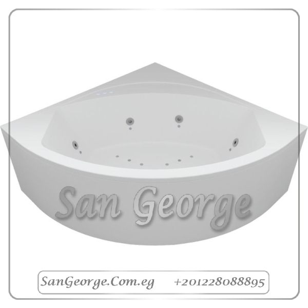 Superior سوبيريور 130×130 بانيو بالجانب قطعة واحدة من سانيبيور