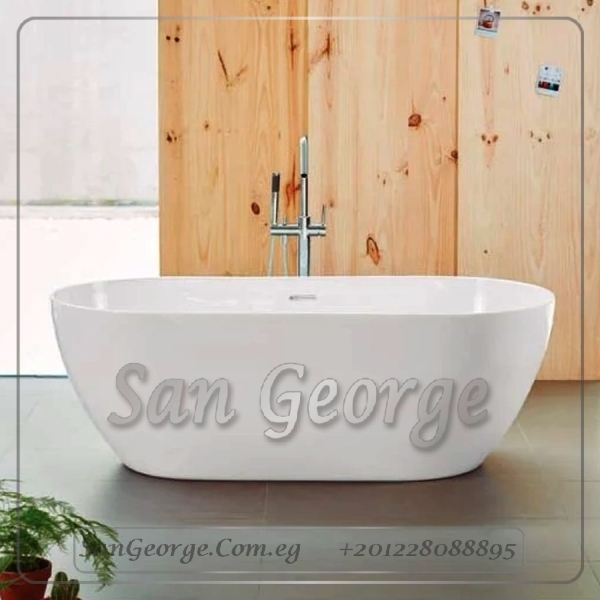 Torento تورينتو سيملس Seamless 80×150 بانيو من ديورافيت - ابيض, بانيو بالجانب