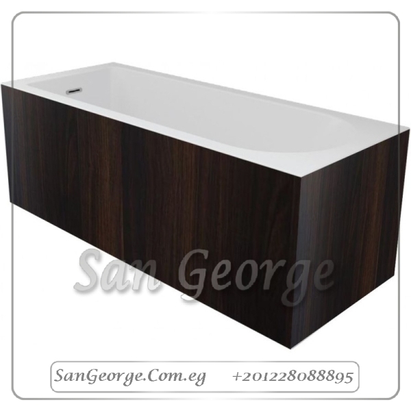 بانيو Trevi تريفي سيملس Seamless 170×70 قطعه واحده من سانيبيور SaniPure - والنت مولت, بانيو بالجانب