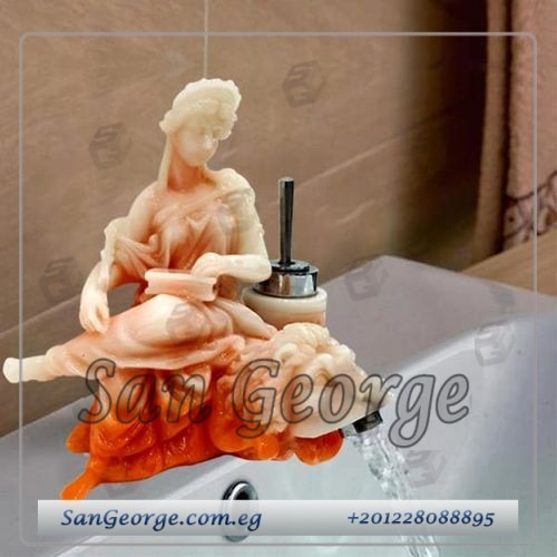 خلاط حمام مستورد تمثال مودرن موديل Statue-mix-13-orange