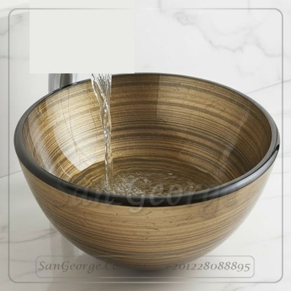 حوض حمام زجاج C-7001 من San George Design - حوض فقط