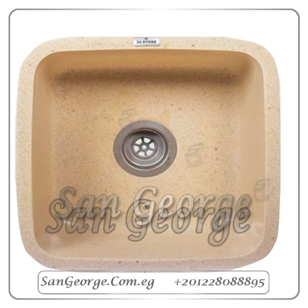 حوض مطبخ جرانيت 45 × 45 Ks-101-Beig بيج من San George Design
