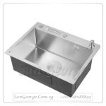 حوض مطبخ ستانلس ستيل تحت الرخامه UNDERMOUNT 60 × 45