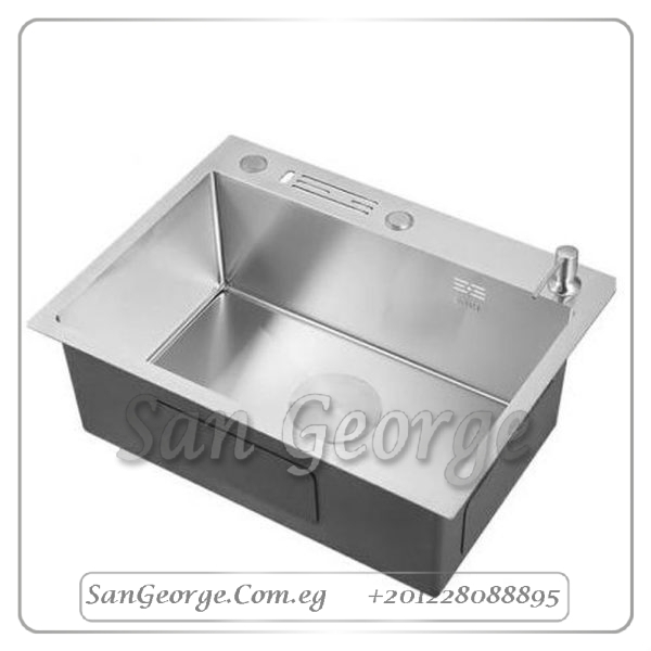 حوض مطبخ ستانلس ستيل تحت الرخامه UNDERMOUNT 60 × 45