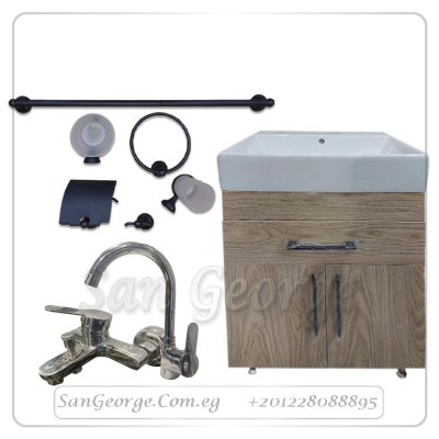 عرض وحده خشب + طقم اكسسورات + طقم خلاطات