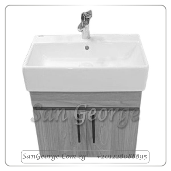 وحده خشب بيج مع حوض كليوباترا معلقة من WU-32San George Design