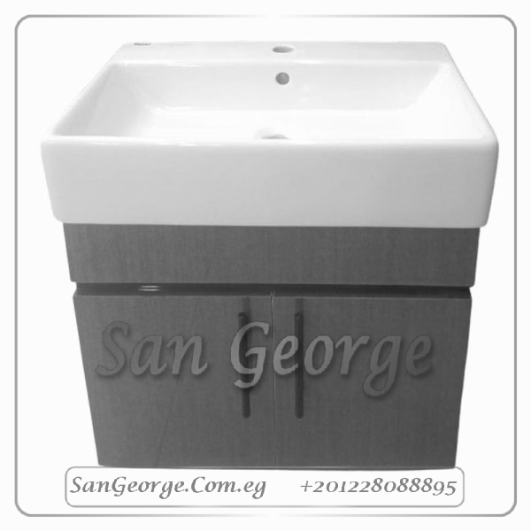وحده خشب رمادي مع حوض كليوباترا معلقة من WU-2 San George Design