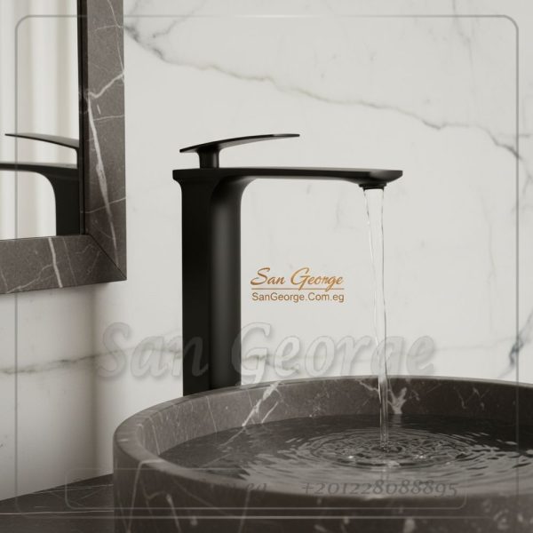 Mix-18 Modern Matte Black Vessel Faucet