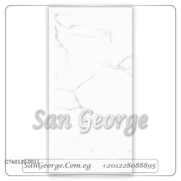 بورسلين هندي قطع ليزر 60×120 سم ابيض