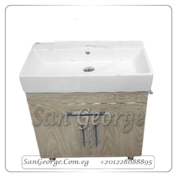 وحده خشب بني مع حوض كليوباترا على الارض من WU-2 San George Design