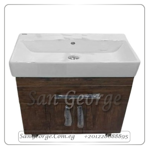 وحده خشب بني مع حوض كليوباترا على الارض من WU-2 San George Design