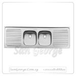 حوض مطبخ 180 × 50 سم 2 عين من نوفا
